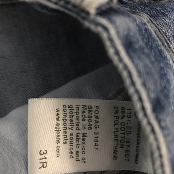 Men’s AG denim, “The Matchbox” size 31x30 - Picture 4 of 4